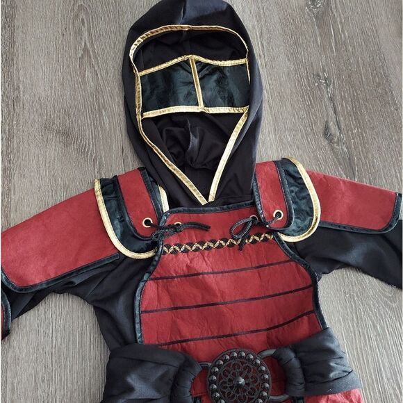 Kids TeeTot Deluxe Ninja Knight Halloween Costume w/ Built in Mask Sz 3/4 - Picture 3 of 4